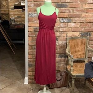 spaghetti strap maxi dress